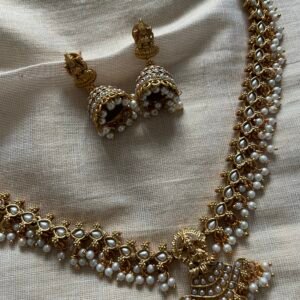 Necklace and Jhumkas