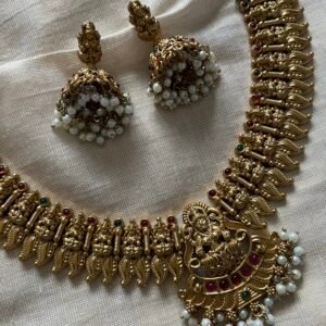 Necklace and Jhumkas