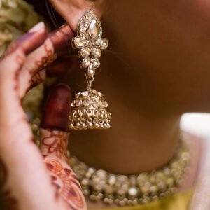 Necklace and Jhumkas