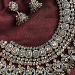 Necklace and Jhumkas