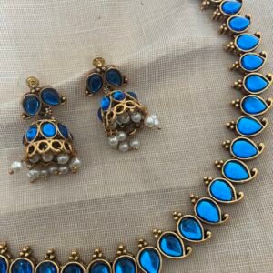 Necklace and Jhumkas