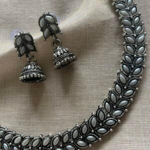 Necklace and Jhumkas