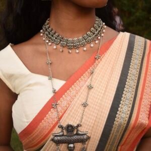 Necklace and Jhumkas