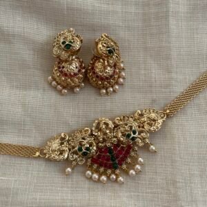 Choker and jhumkas